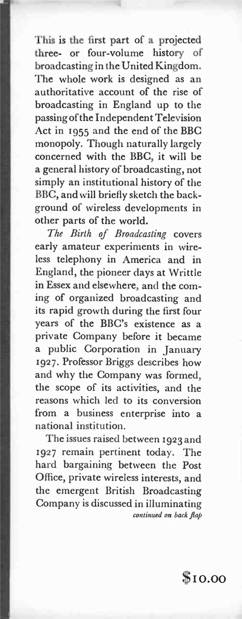 The Birth of Broadcasting (1961)