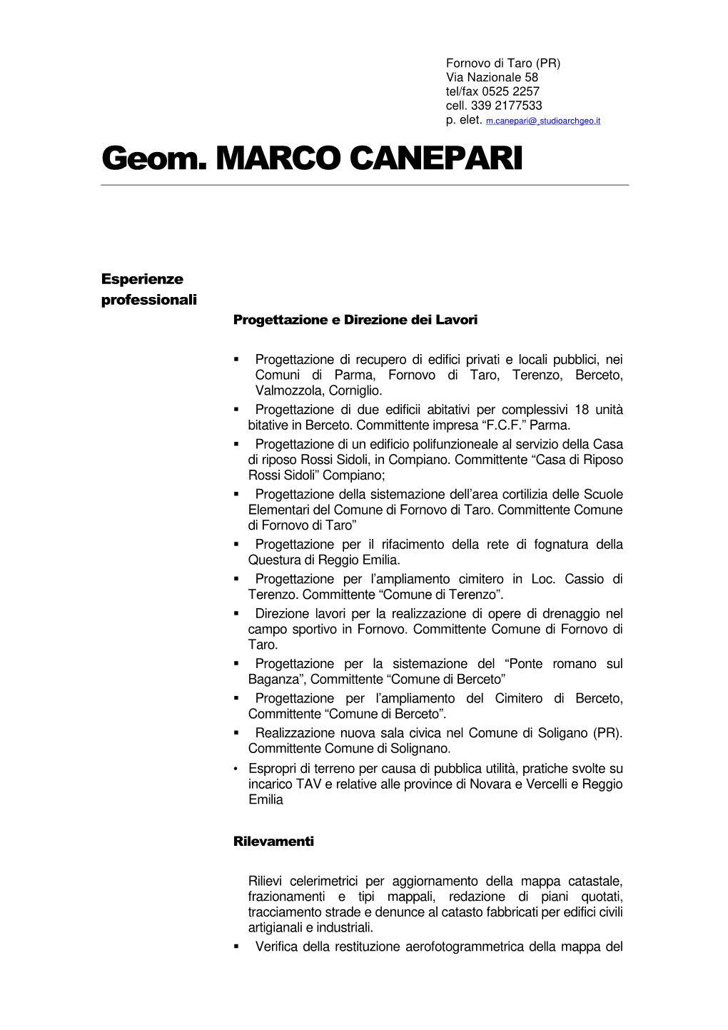 Geom. MARCO CANEPARI