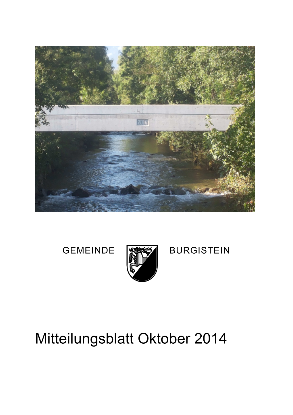 Mitteilungsblatt Oktober 2014