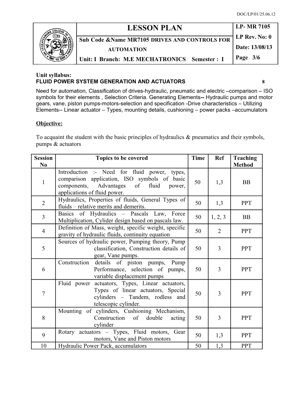 Fluid Power System Generation and Actuators 8