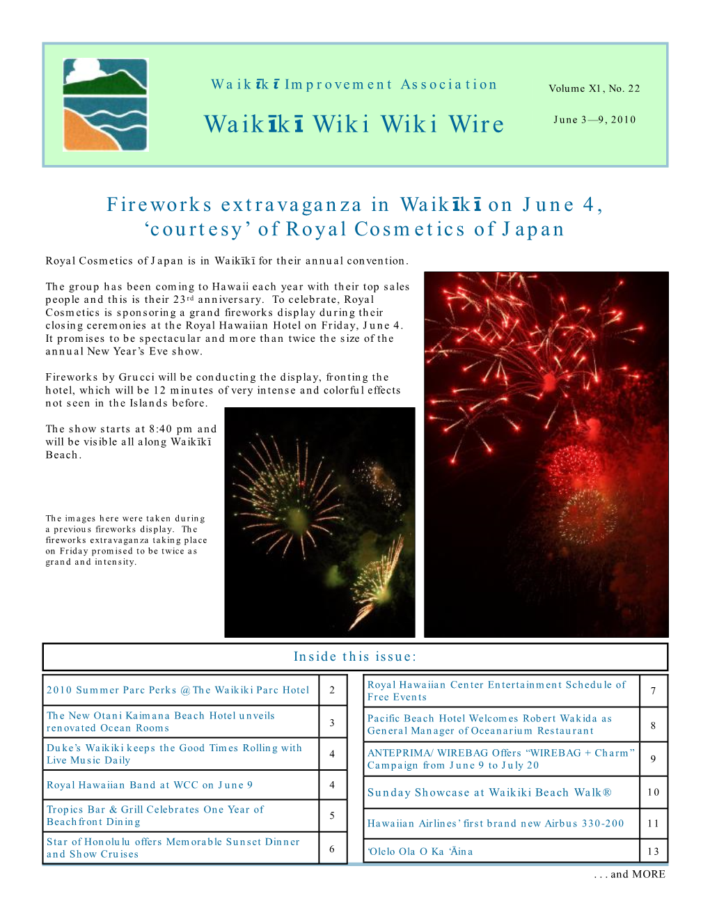Waikīkī Wiki Wiki Wire June 3—9, 2010