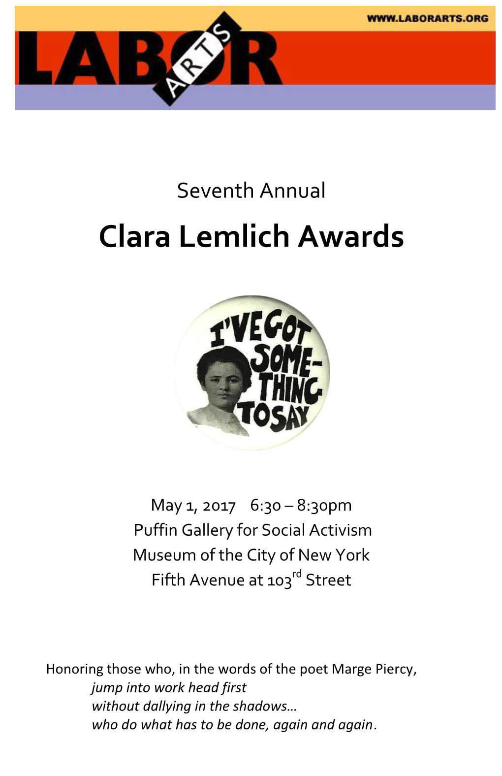Clara Lemlich Awards