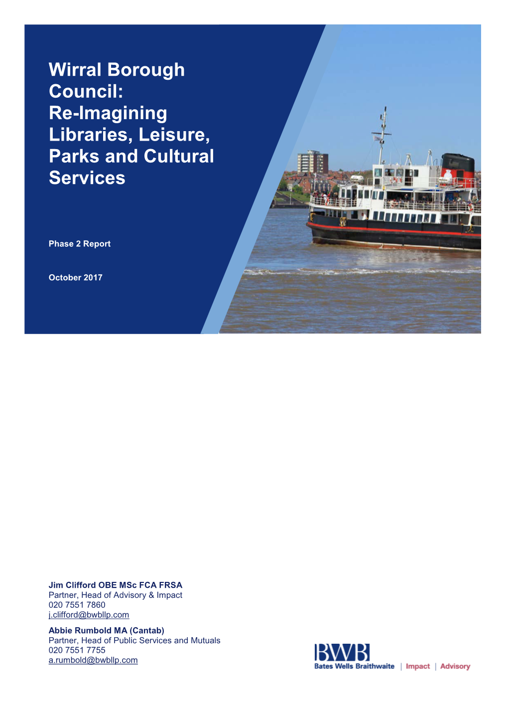 Re-Imagining Libraries, Leisure, Parks and Cultural Services