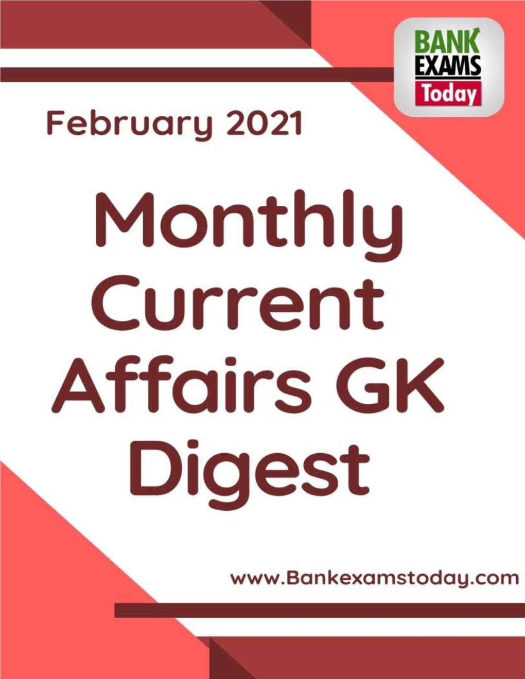 Monthly Current Affairs GK Digest: February 2021