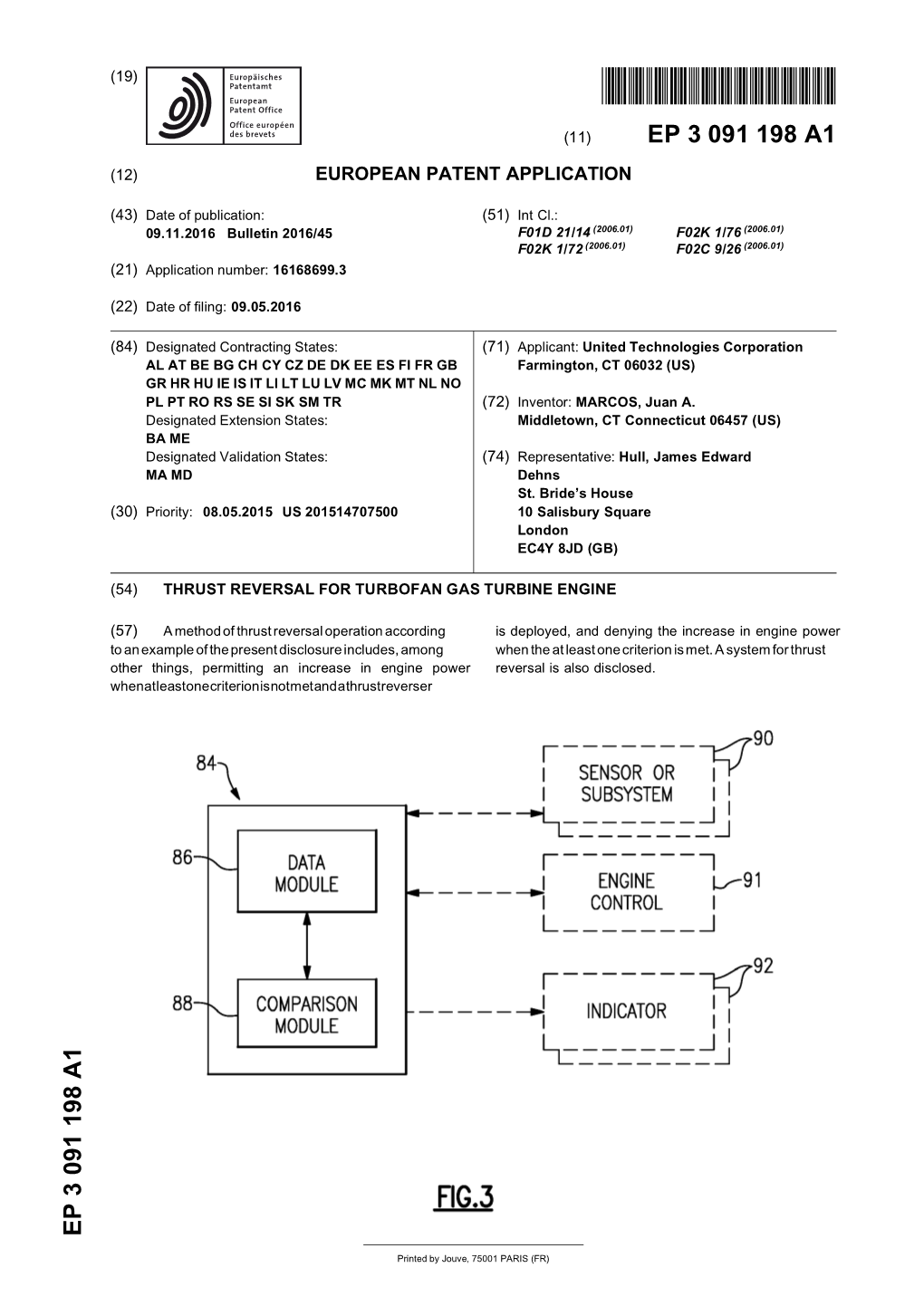 Thrust Reversal for Turbofan Gas Turbine Engine