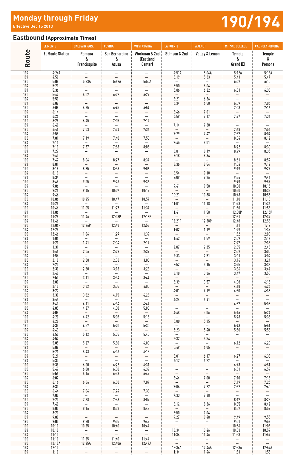 Lines 190/194 (12/15/13)