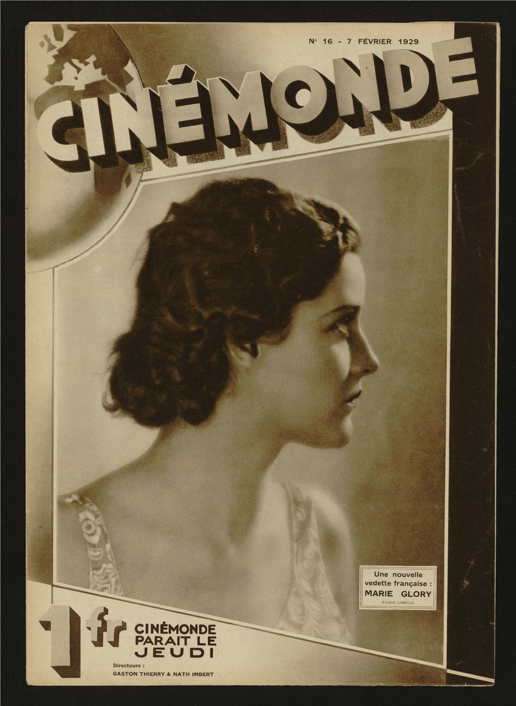 Cinémonde N°16, 07/02/1929