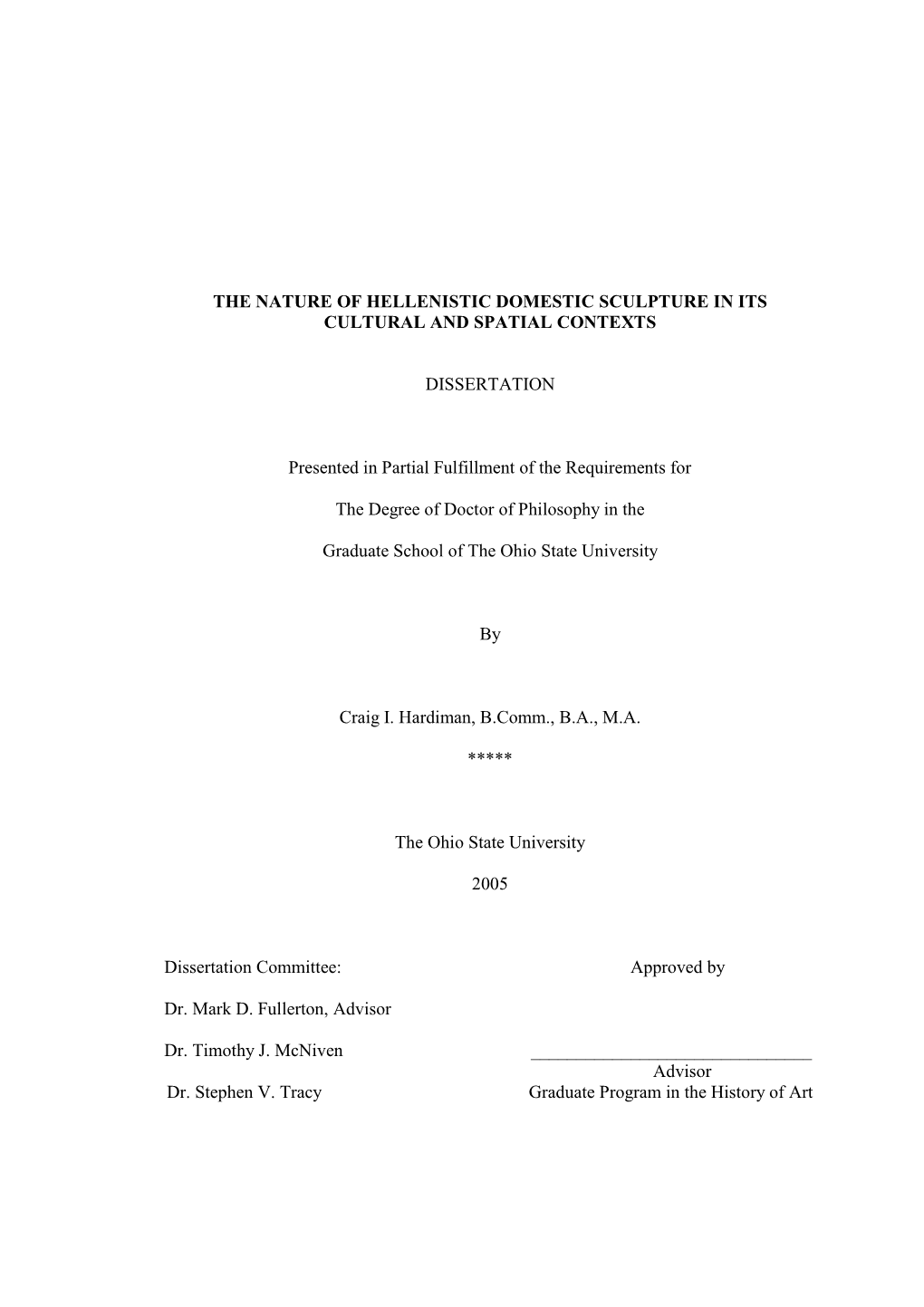 The Nature of Hellenistic Domestic Sculpture in Its Cultural and Spatial Contexts