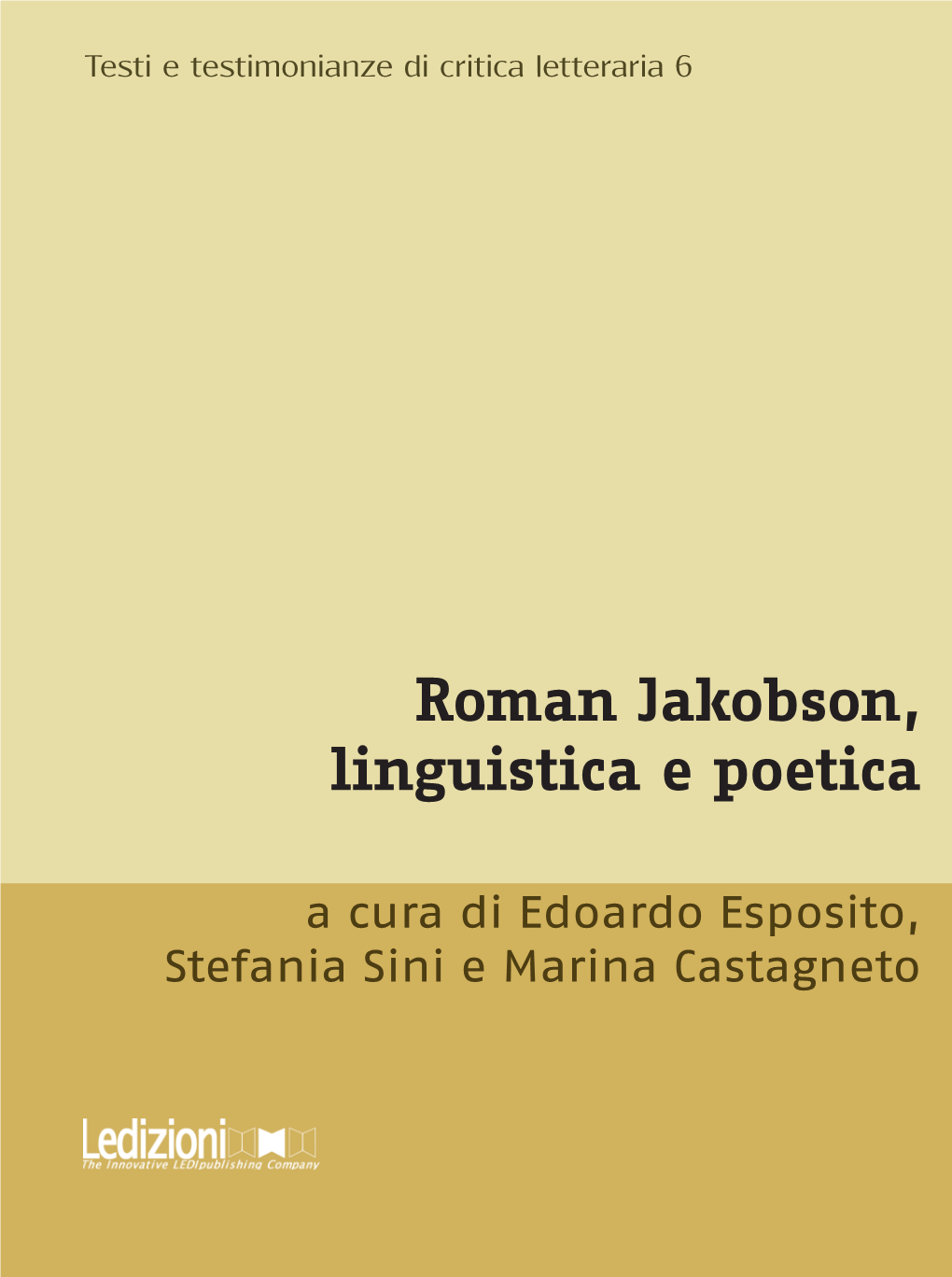 Roman Jakobson, Linguistica E Poetica