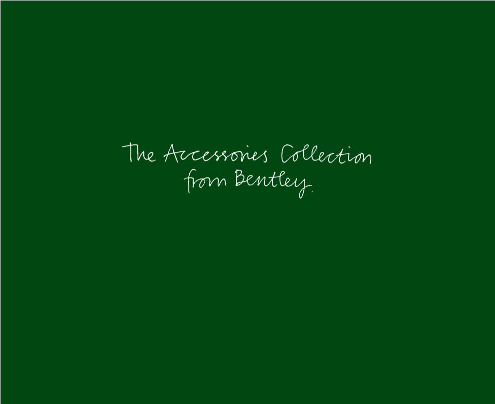 Accessoriesbrochurebentley.Pdf