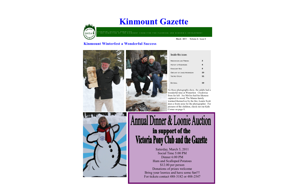 Kinmount Gazette