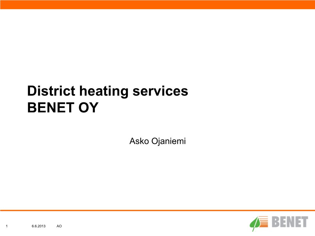 Central Finland Energy Agency BENET OY