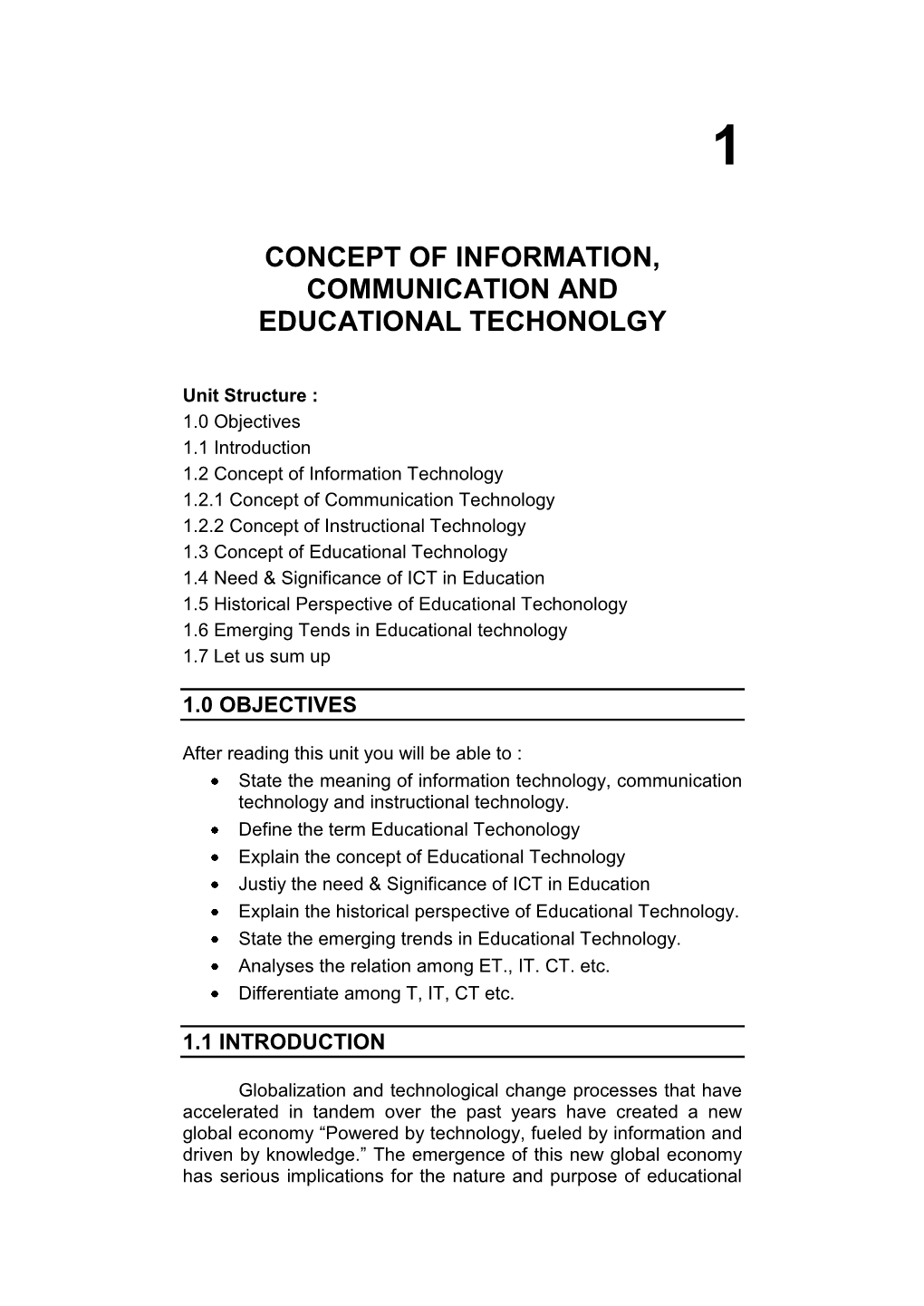 Concept of Information, Communication and Educational Techonolgy