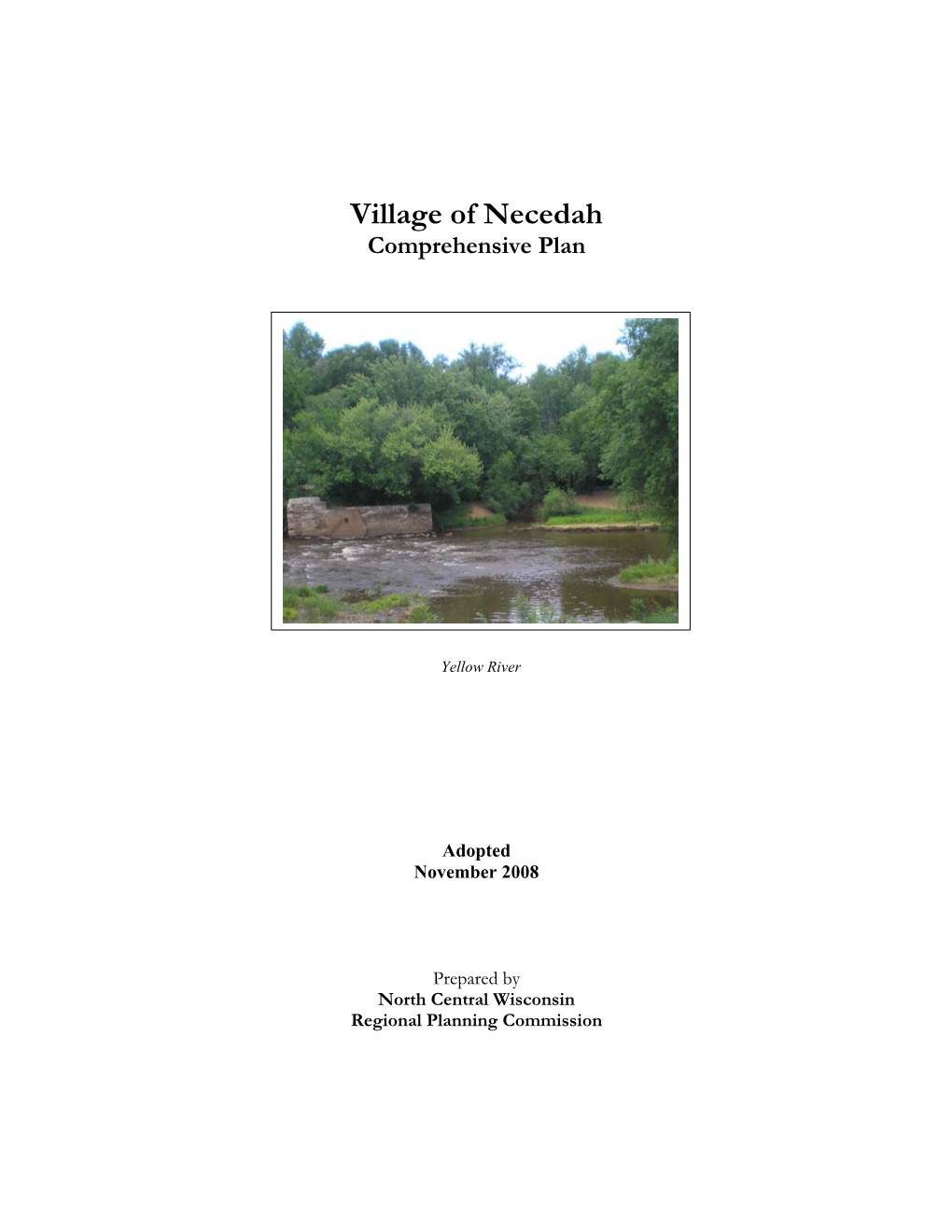 Village of Necedah Comprehensive Plan