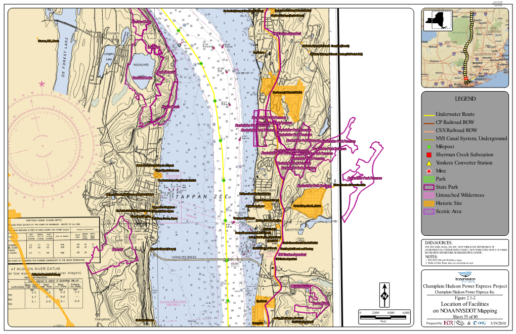 LEGEND Location of Facilities on NOAA/NYSDOT Mapping