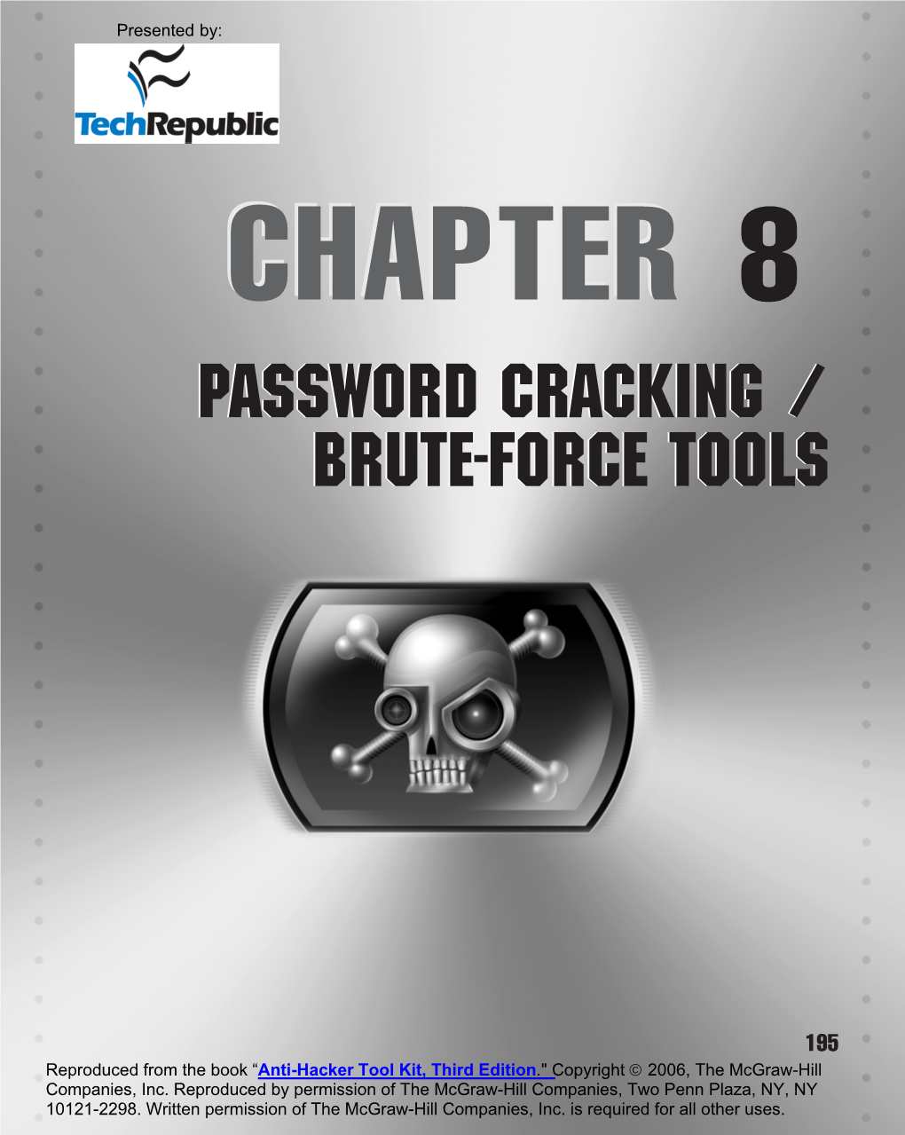 Password Cracking / Brute-Force Tools Password Cracking / Brute-Force Tools