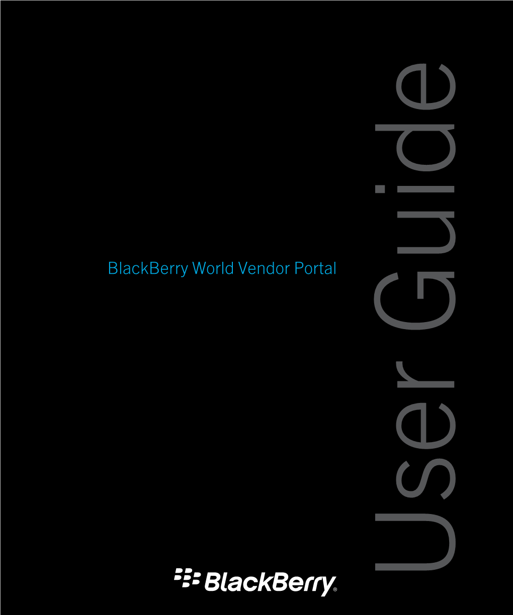 Blackberry World Vendor Portal-User Guide