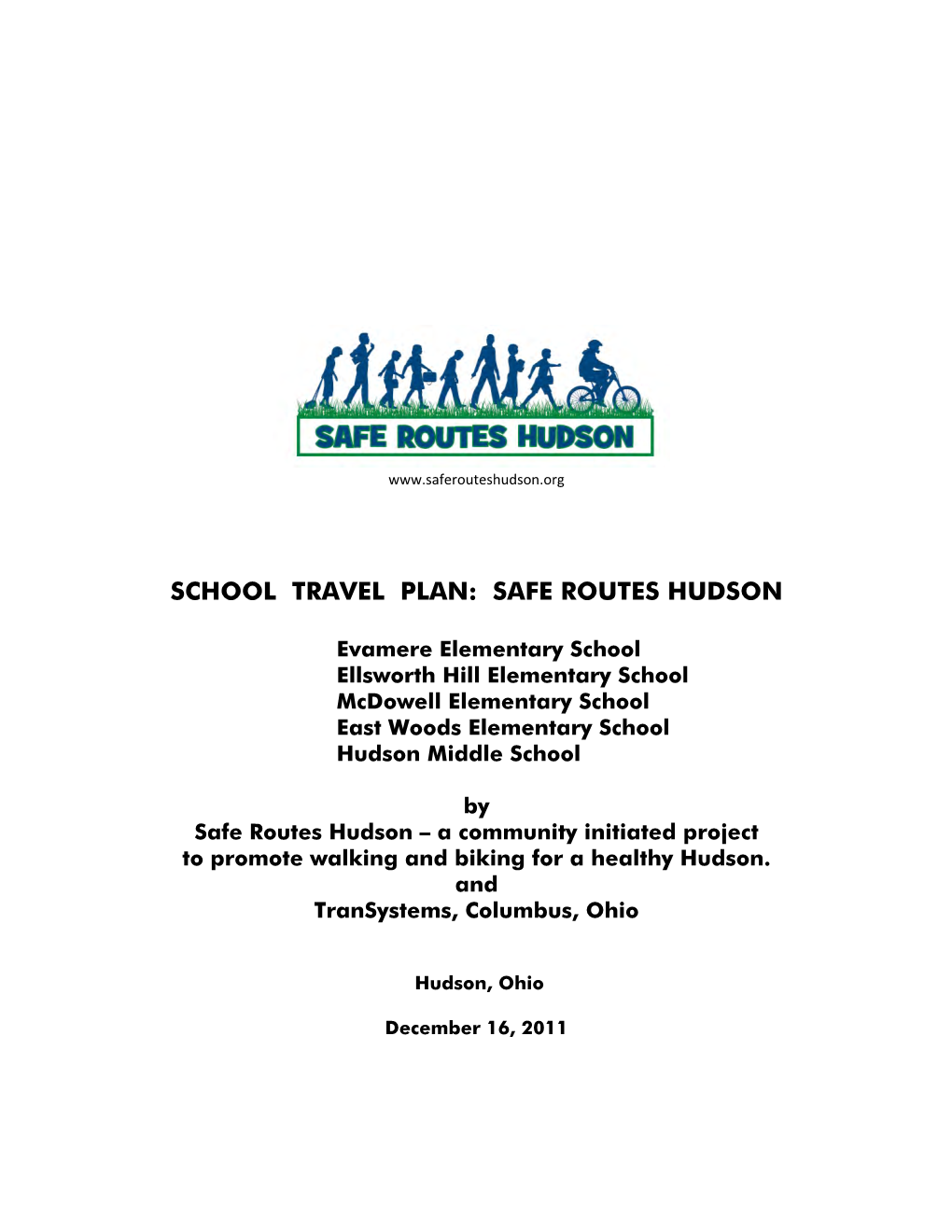 School Travel Plan: Safe Routes Hudson