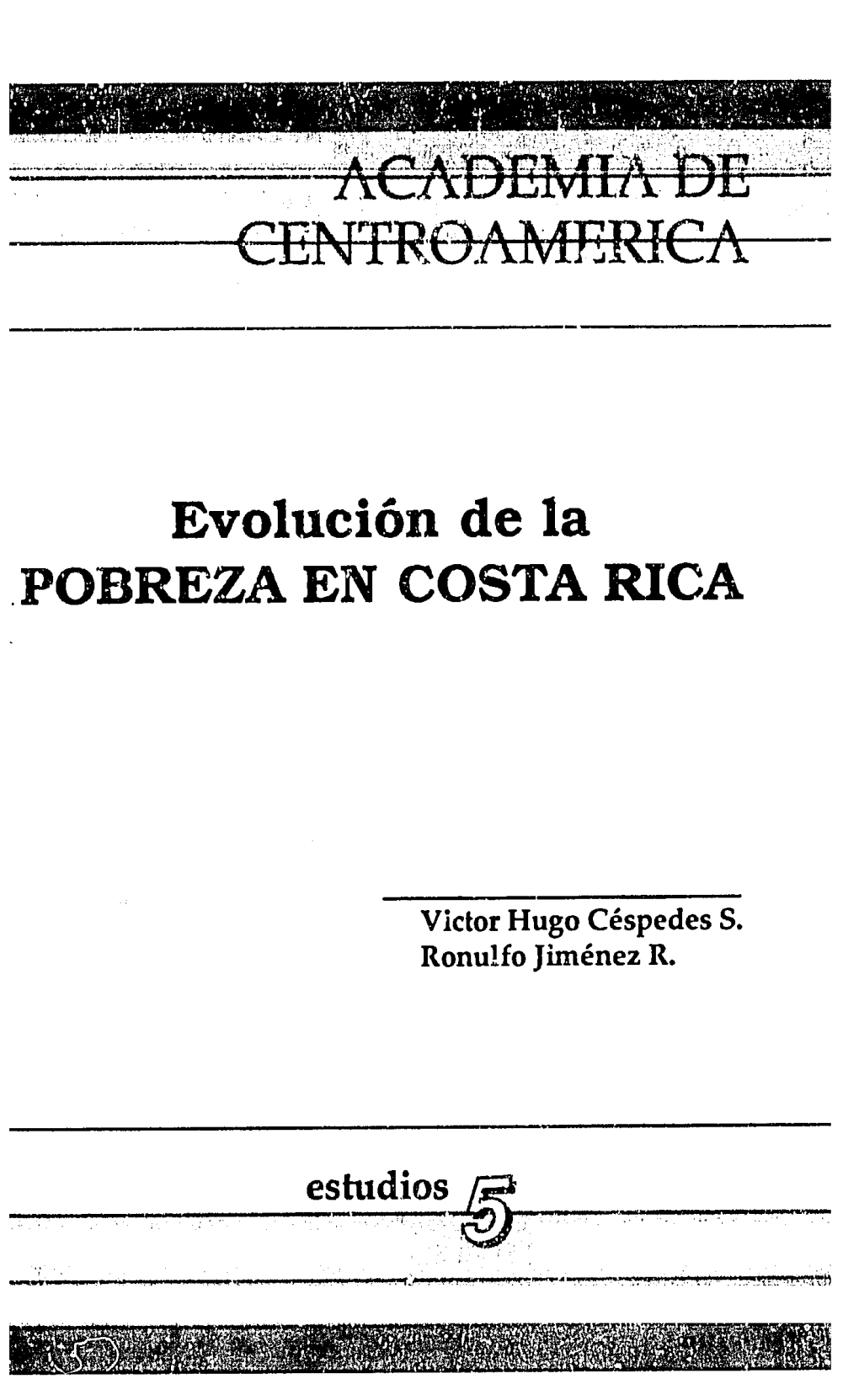 Evoluci6n De La .POBREZA EN COSTA RICA