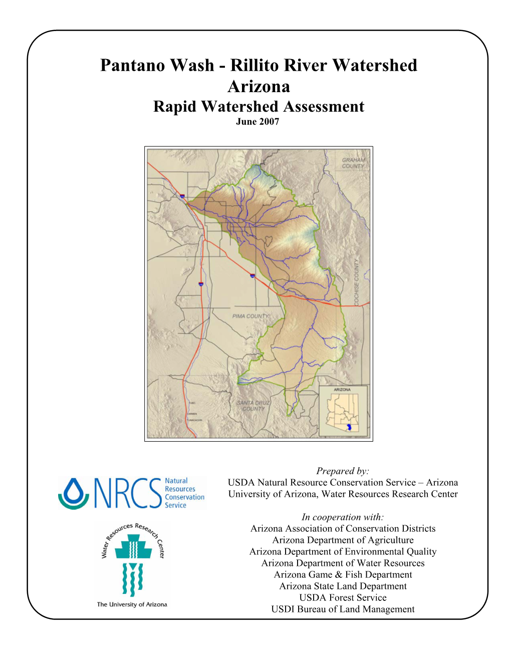 Pantano Wash - Rillito River Watershed Arizona Rapid Watershed Assessment June 2007