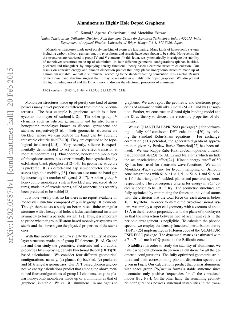 Aluminene As Highly Hole Doped Graphene