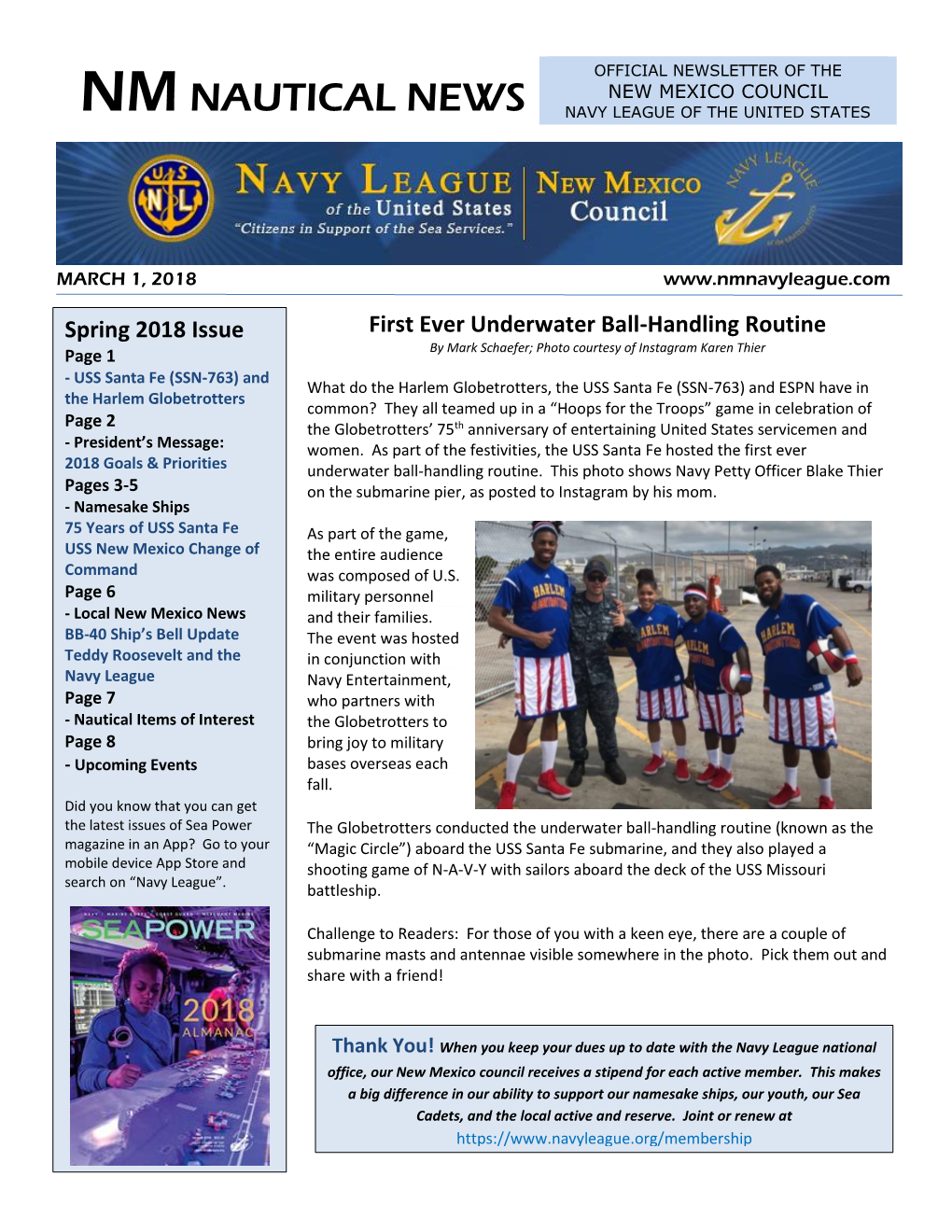 Spring 2018 Newsletter