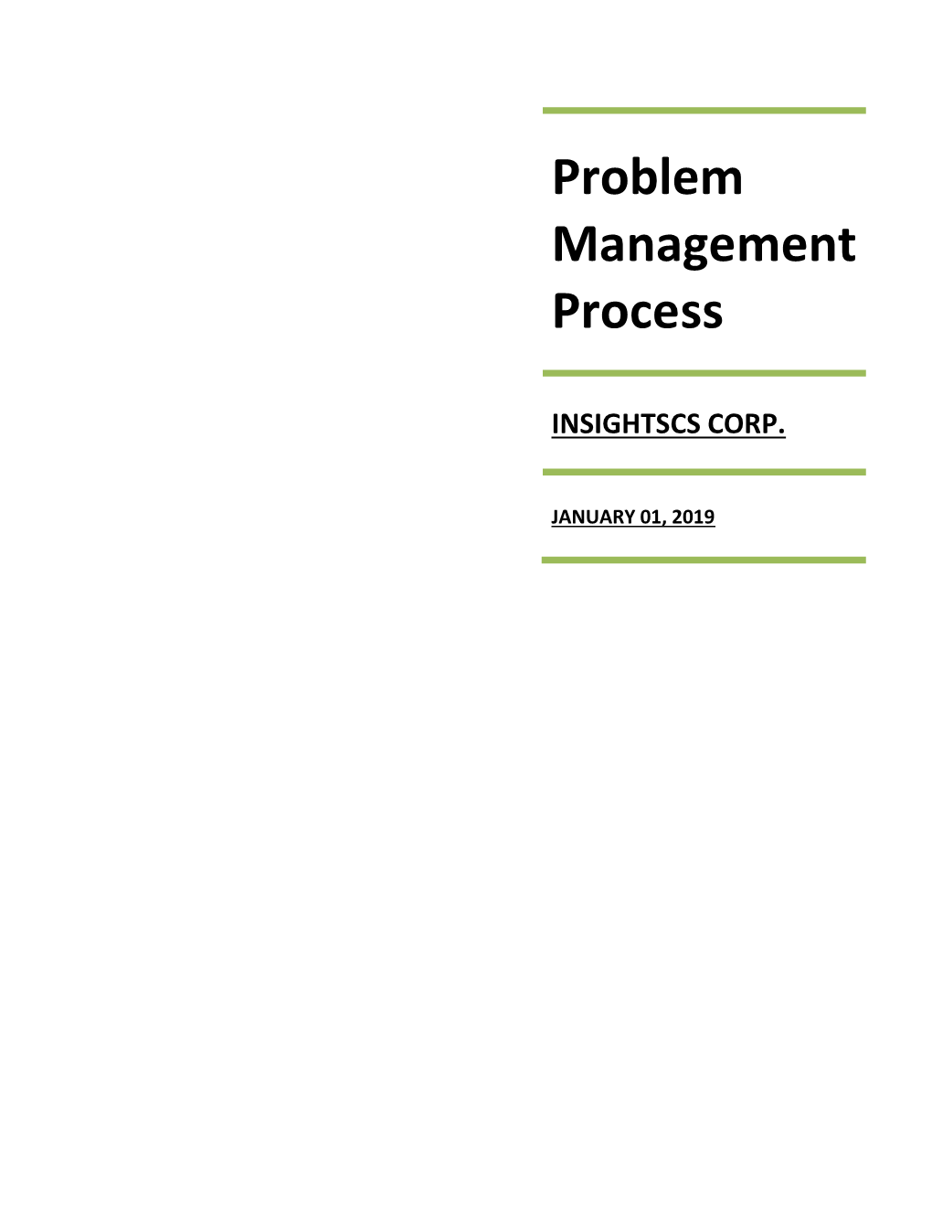 Problem Management Process