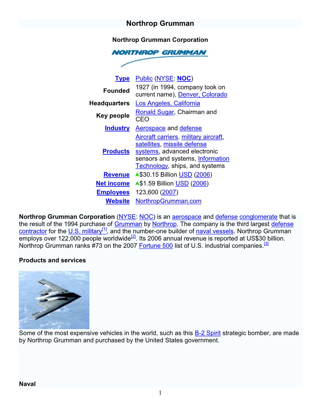 Northrop Grumman