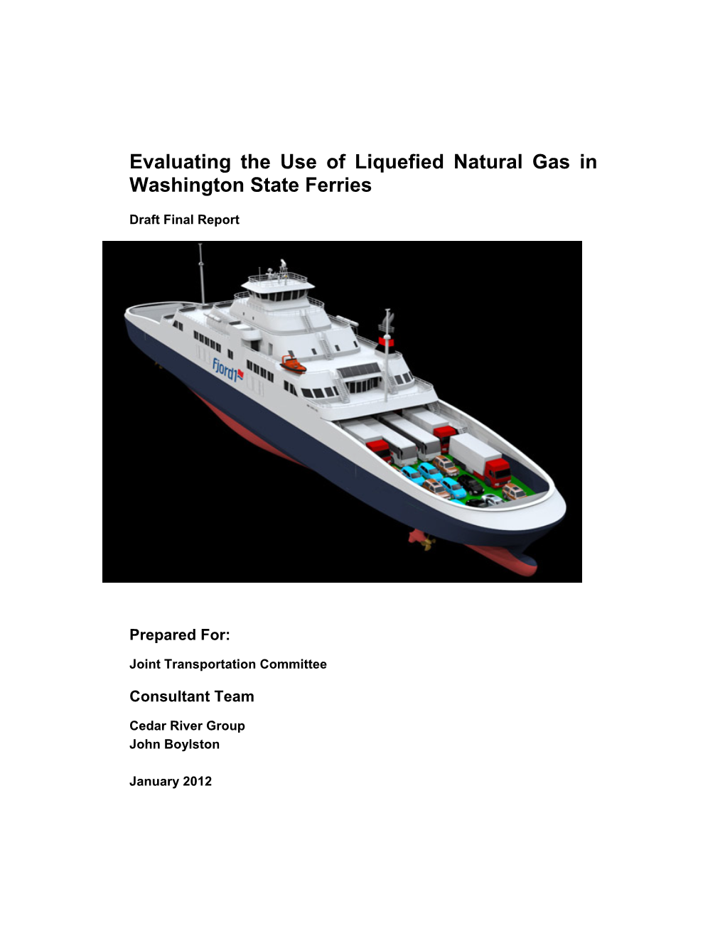 Ferry LNG Study Draft Final Report