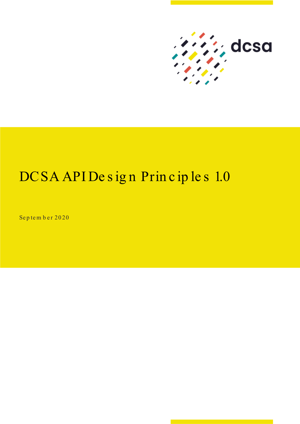 DCSA API Design Principles 1.0