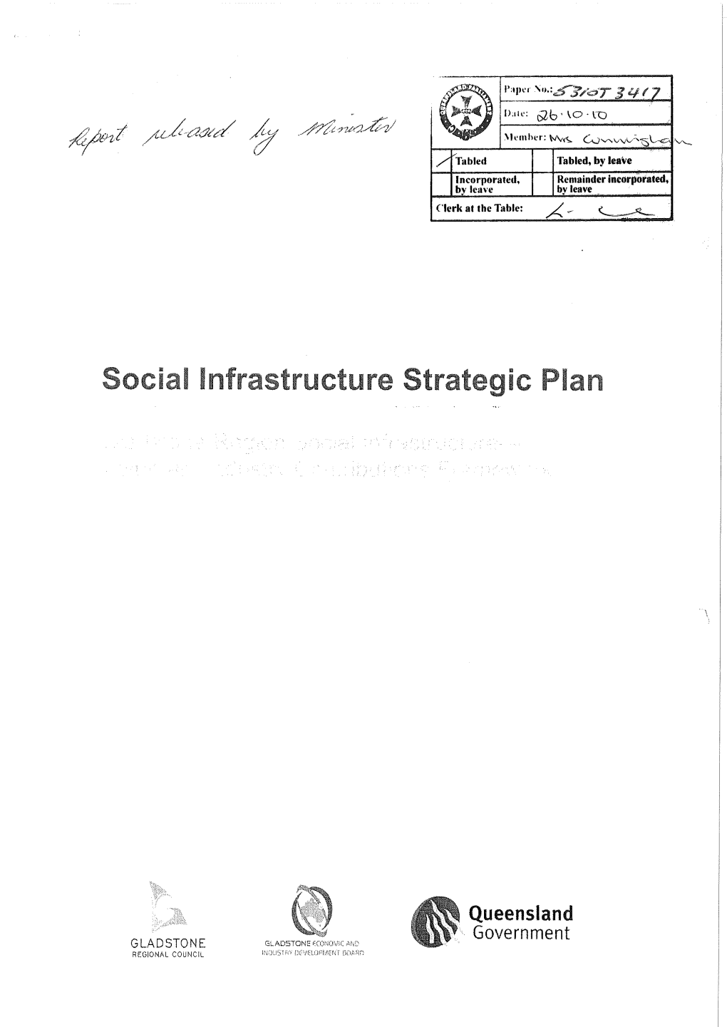 Social Infrastructure Strategic Plan