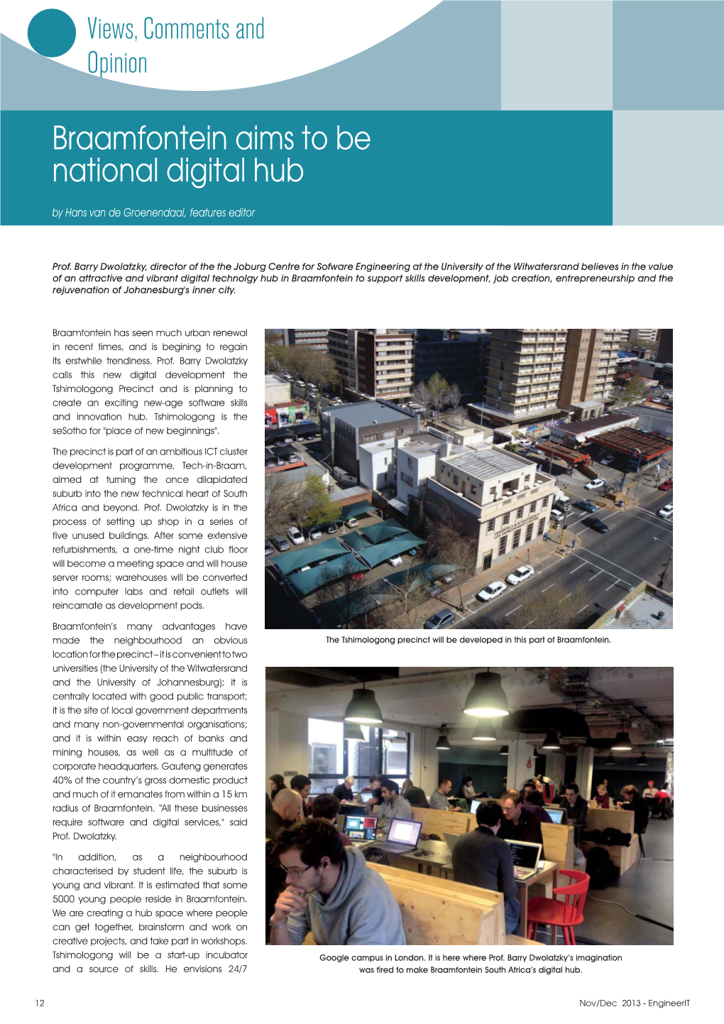 Braamfontein Aims to Be National Digital Hub