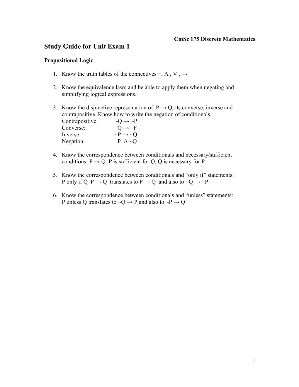 Universal Conditional Statements s1