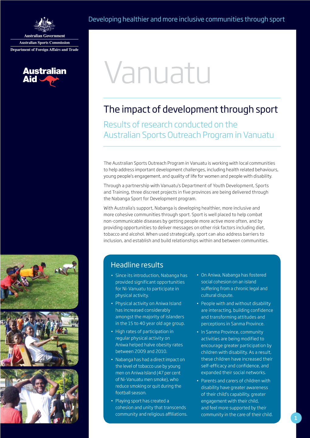 Read the Vanuatu Research Report