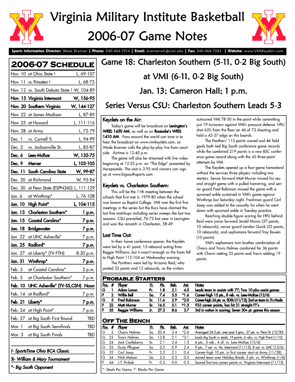 06-07 BKB Game Notes-CSU-1St.Qxp