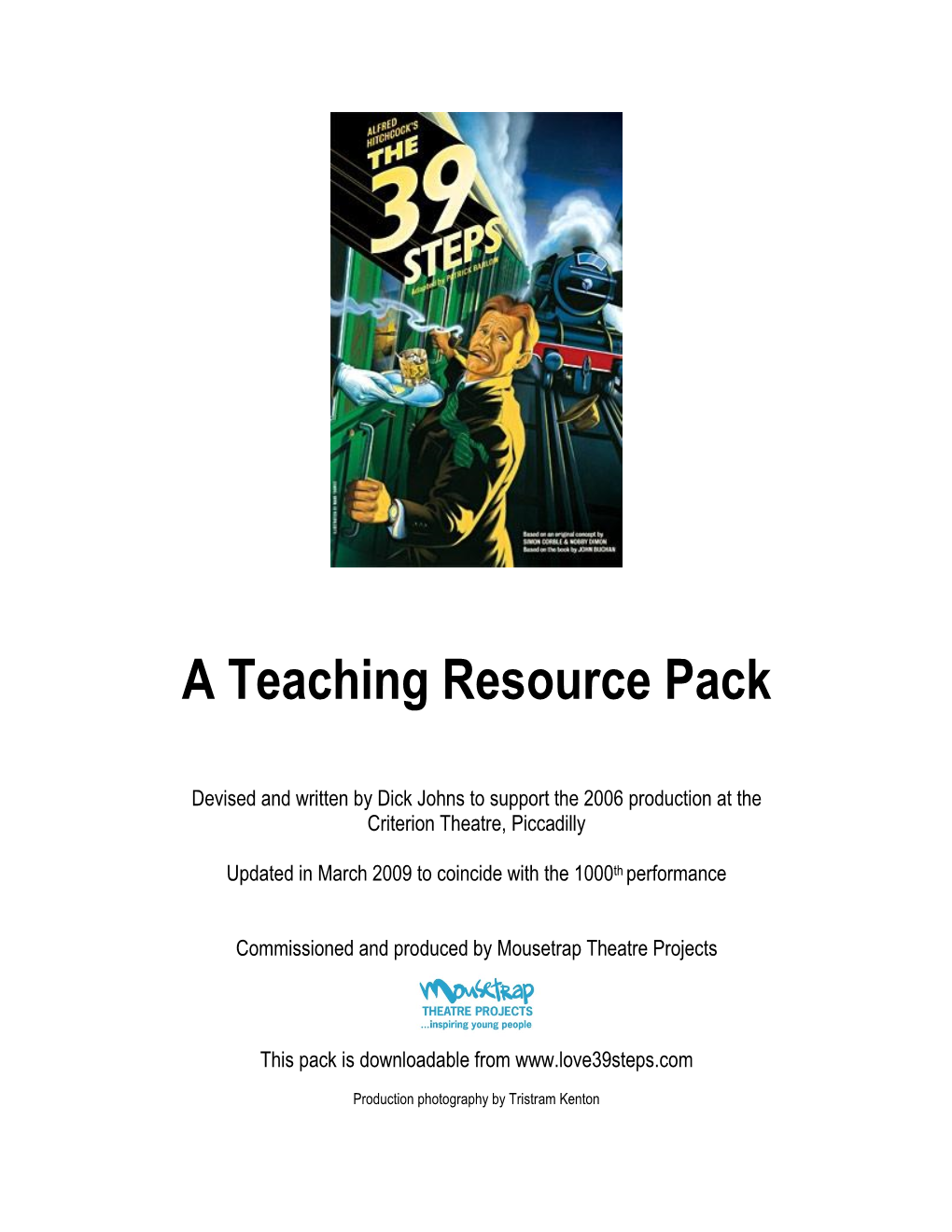 The 39 Steps Teaching Resource Pack 3