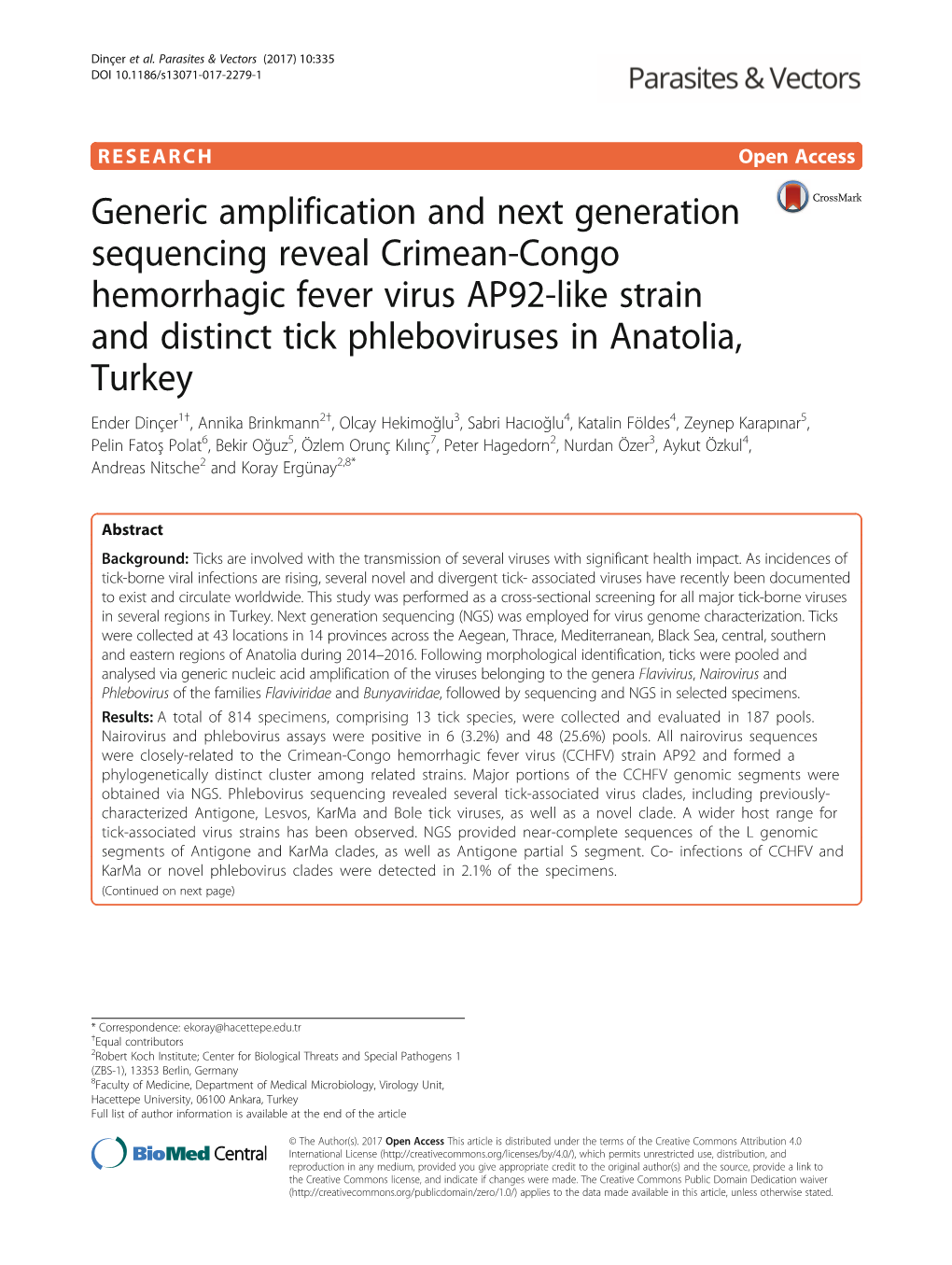 Generic Amplification and Next Generation Sequencing Reveal