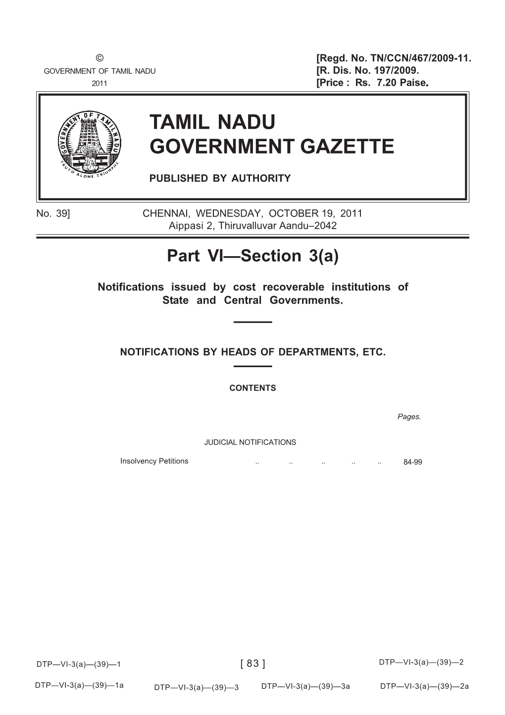 Tamil Nadu Government Gazette