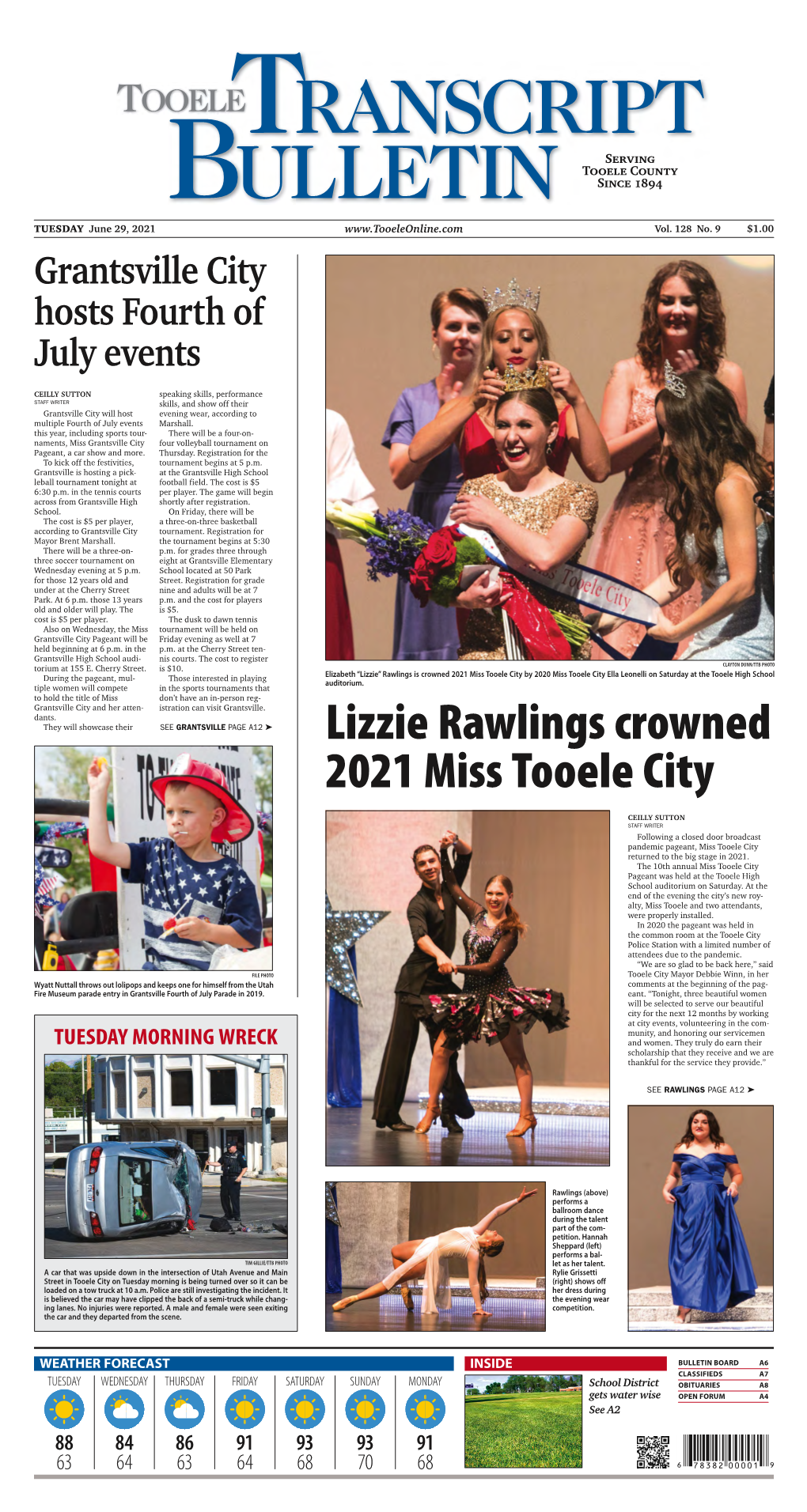 Lizzie Rawlings Crowned 2021 Miss Tooele City