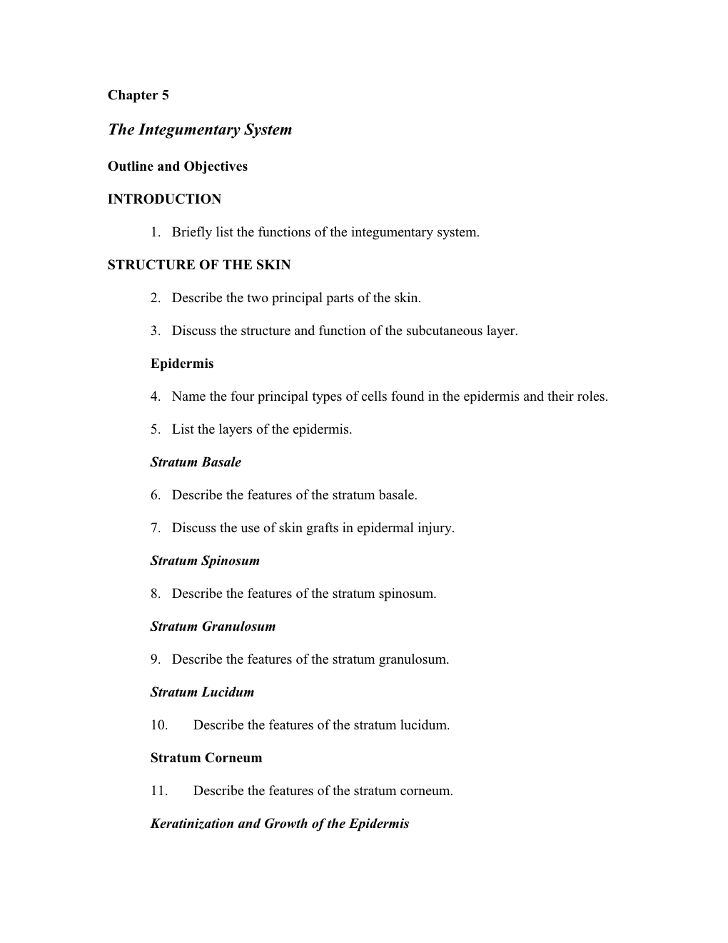 The Integumentary System s1