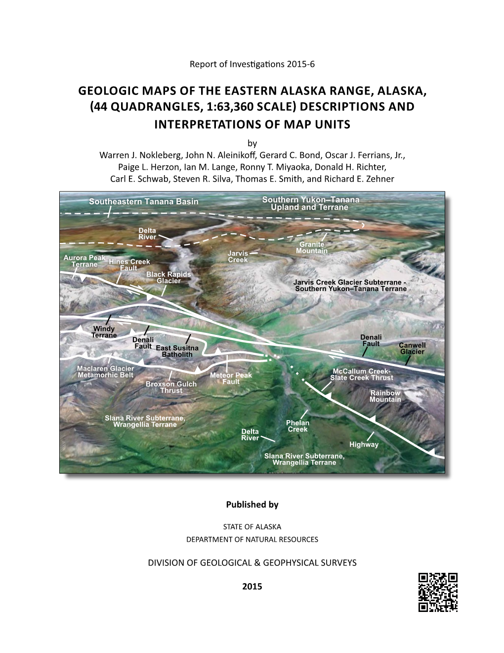 Geologic Maps of the Eastern Alaska Range, Alaska, (44 Quadrangles, 1:63360 Scale)