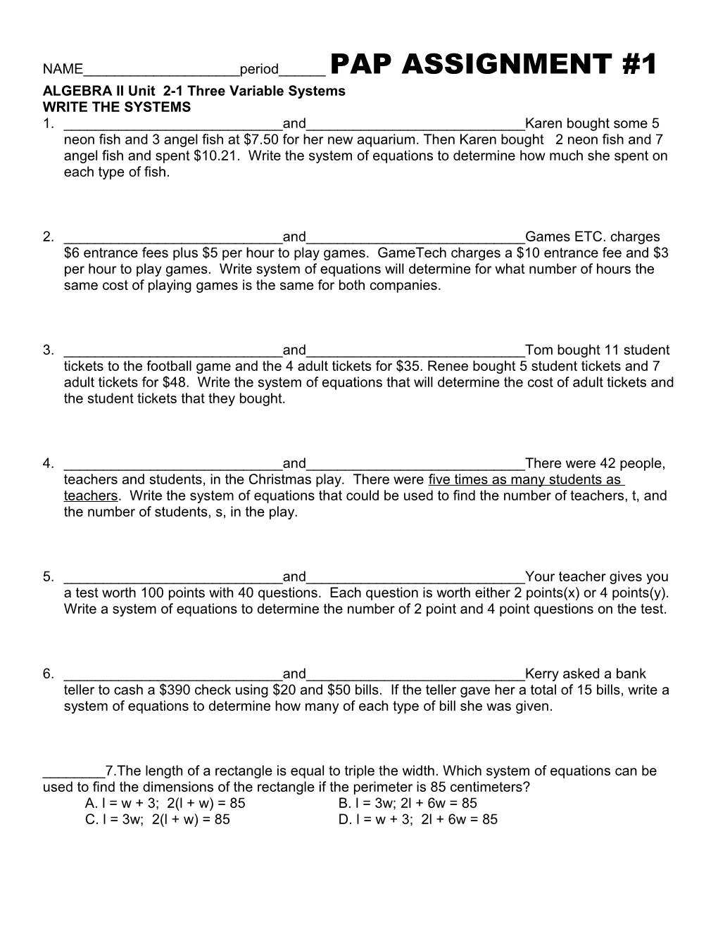 1 ASSIGNMENT 1 Writing Systems