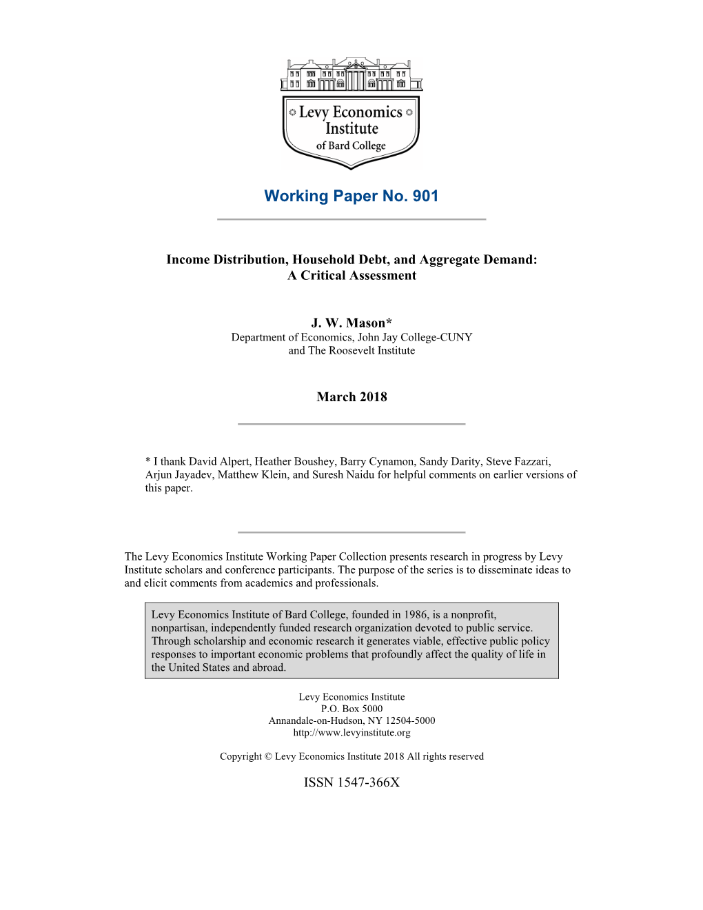 Income Distribution, Household Debt, and Aggregate Demand: a Critical Assessment