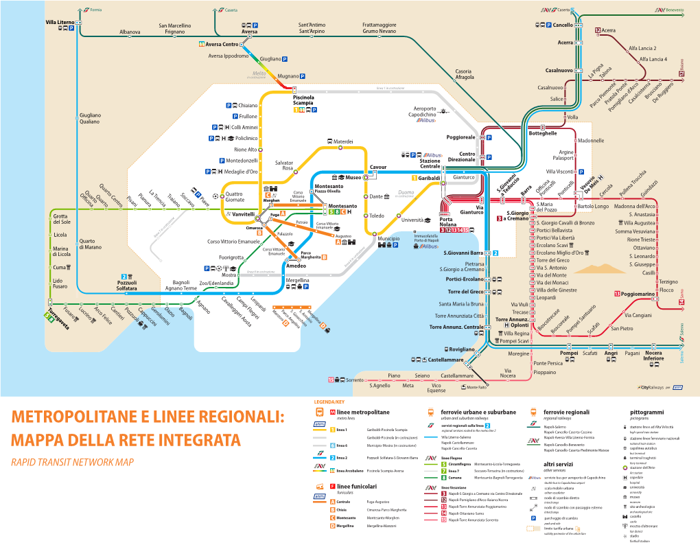 Metropolitane E Linee Regionali: Mappa Della