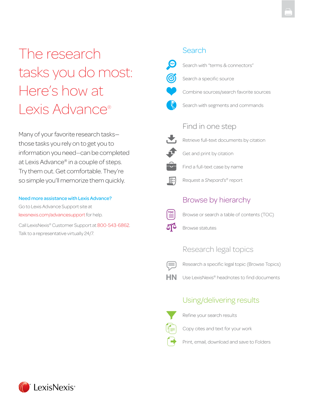 The Research Tasks You Do Most: Here's How at Lexis