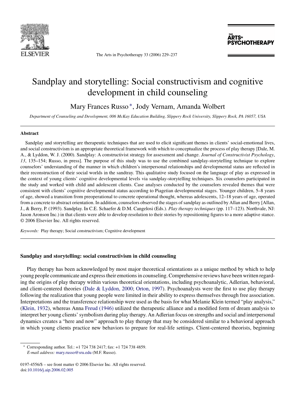 Social Constructivism and Cognitive Development in Child Counseling