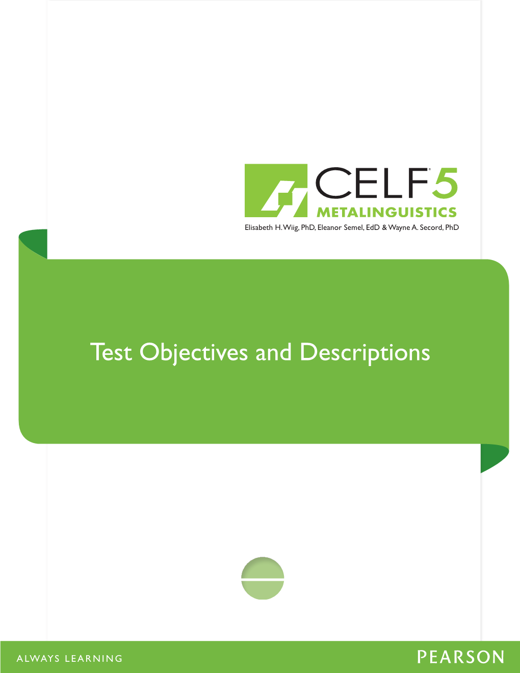 CELF-5 Metalinguistics