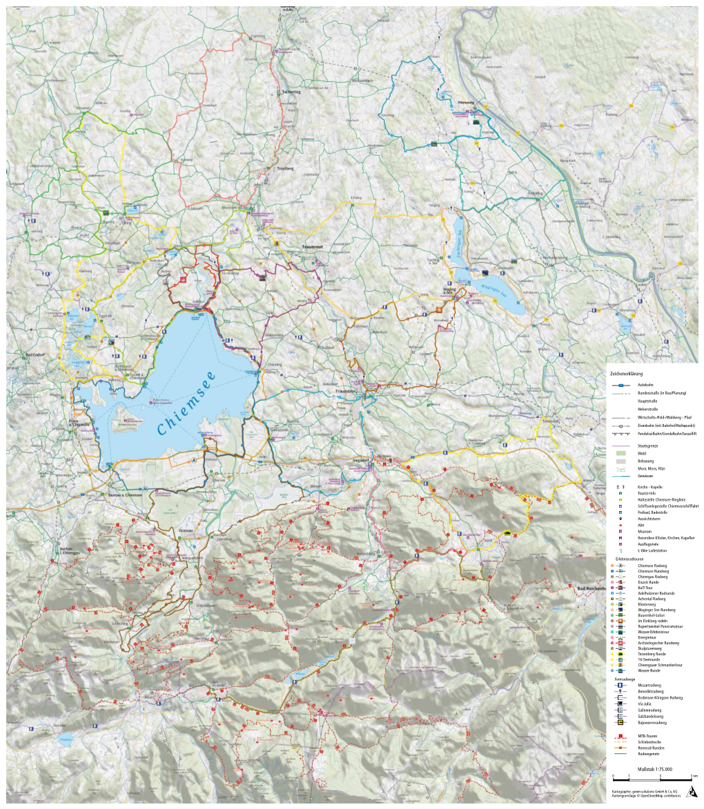 Zeichenerklärung Maßstab 1:75.000