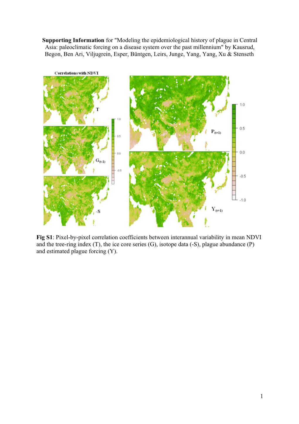 Supporting Information for Modeling the Epidemiological History of Plague in Central Asia