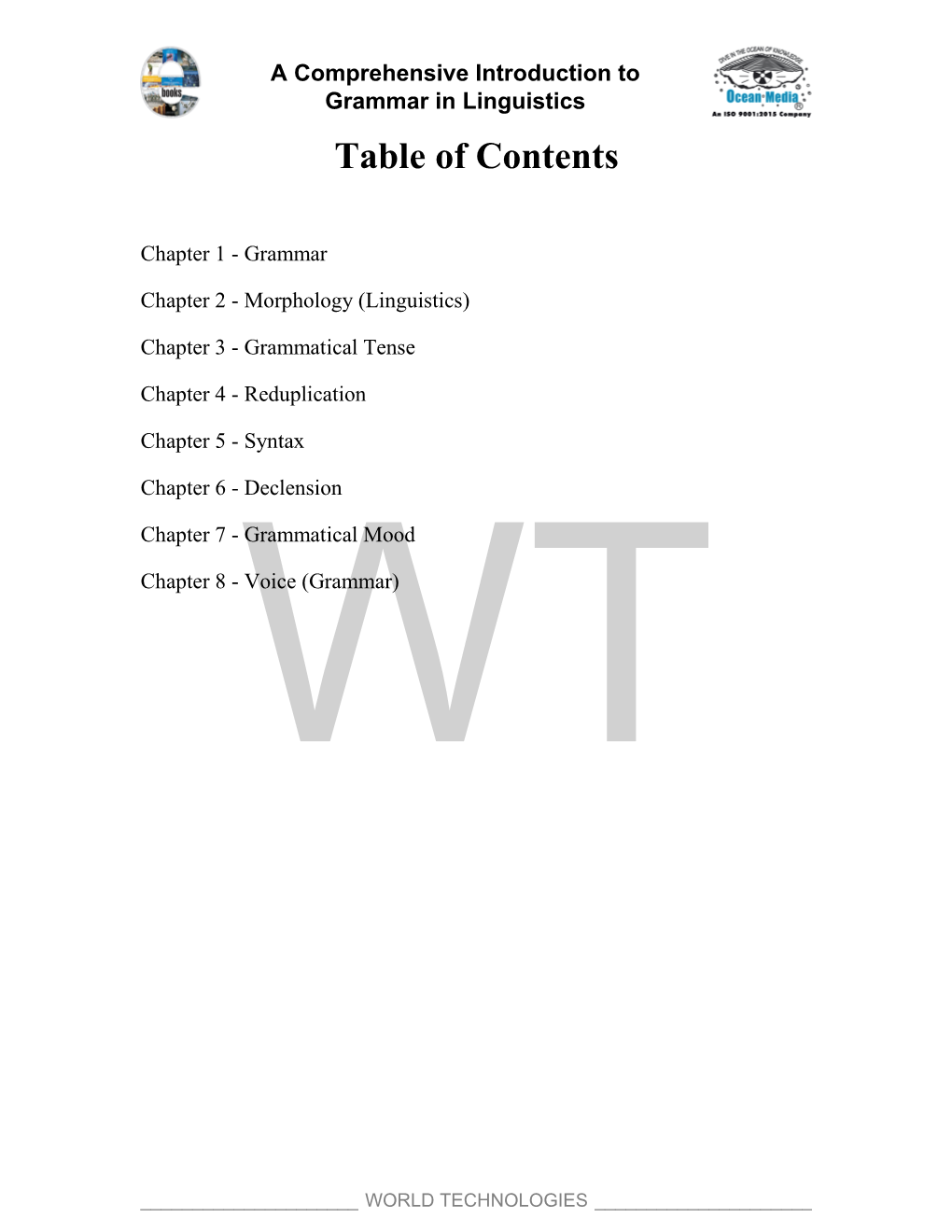 Table of Contents